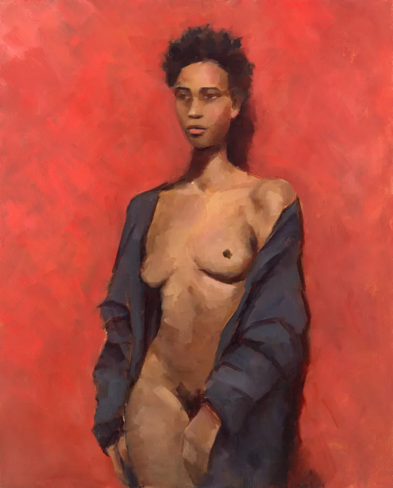 Ruby, oil painting by Christy Young