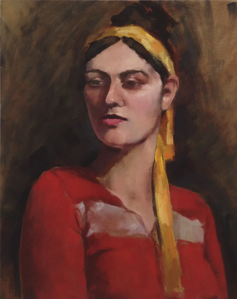 Spanish Woman, oil painting by Christy Young