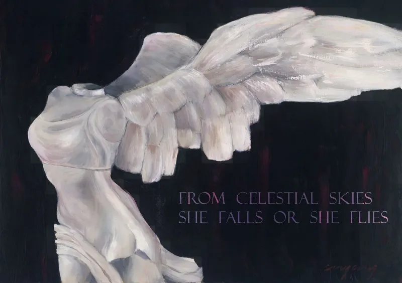 Winged Goddess limited-edition print by Christy Young